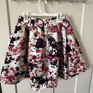 Express floral skirt